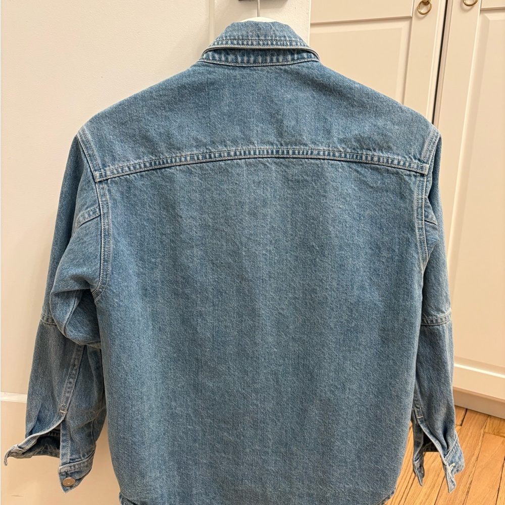 Shaina Mote Workwear Superwash Blue Denim Jacket XS - Picture 4 of 9